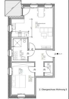 2-Zimmerwohnung mit WBS, 47652 Weeze, Dachgeschosswohnung