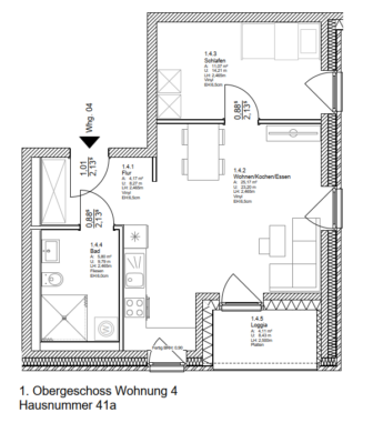 2-Zimmer-Wohnung für 1 Person mit WBS in Rheurdt, 47509 Rheurdt, Etagenwohnung