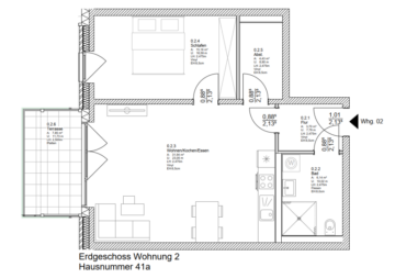 2-Zimmer-Wohnung mit WBS in Rheurdt, 47509 Rheurdt, Erdgeschosswohnung