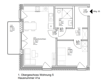 2-Zimmer-Wohnung für 1 Person mit WBS in Rheurdt, 47509 Rheurdt, Etagenwohnung