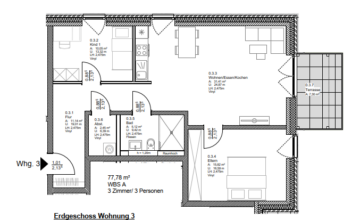 3-Zimmer-Wohnung mit WBS in Kevelaer, 47624 Kevelaer, Erdgeschosswohnung
