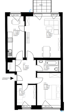 3-Zimmer-Wohnung in 47533 Kleve, 47533 Kleve, Etagenwohnung